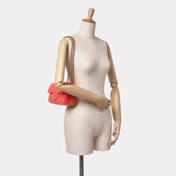 Chanel Red Tweed Quilted Reissue 2.55 224 Single Flap Bag