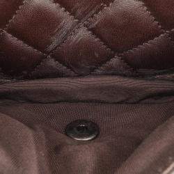Chanel Dark Brown Lambskin Pony Hair Paris-Salzburg Saddle Crossbody Bag