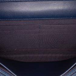 Chanel Navy Blue Quilted Aged Calfskin Gabrielle Wallet On Chain 