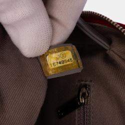 Chanel Red Quilted Calfskin Relax CC Satchel Bag