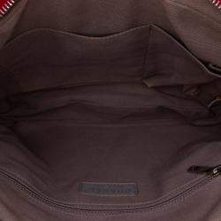 Chanel Red Quilted Calfskin Relax CC Satchel Bag