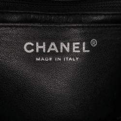 Pre Owned Chanel Black Patent Leather Mini Square Classic Single Flap Bag