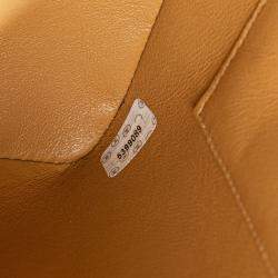 Pre Owned Chanel Beige Caviar Leather Medallion Tote Bag