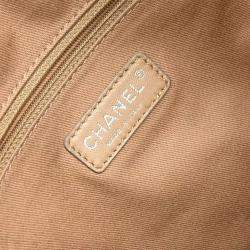 Chanel Black Lambskin Chain Tote Handbag 