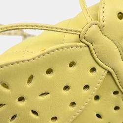 Chanel Lime Green Lambskin Leather Butterfly Shoulder Bag