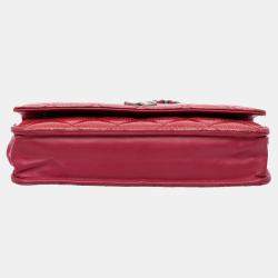 Chanel Red Paris Dallas CC Patent Goatskin Wallet on Chain Bag