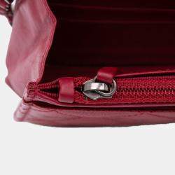 Chanel Red Paris Dallas CC Patent Goatskin Wallet on Chain Bag