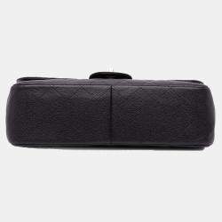 Chanel Black Jumbo Classic Caviar Double Flap Bag