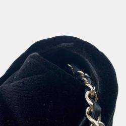 Chanel Black Velvet Chain Shoulder Bag