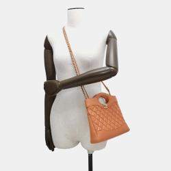  Chanel Orange Calf Leather Mini Chanel31 Mini Shopping Bag 