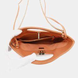  Chanel Orange Calf Leather Mini Chanel31 Mini Shopping Bag 