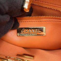 Chanel Orange Calf Leather Mini Chanel31 Mini Shopping Bag 