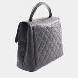Chanel Black Caviar Kelly Top Handle Bag