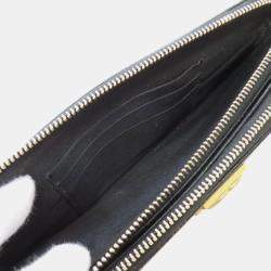 Chanel Black Caviar Leather Chain Wallet Boy Bag