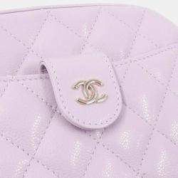 Chanel Light Pink Leather Chain Shoulder Bag