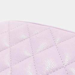 Chanel Light Pink Leather Chain Shoulder Bag