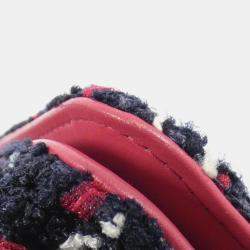 Chanel Multicolor Tweed Chain Wallet Bag