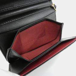Chanel Black Leather Pearl Bracelet Chain Clutch Bag