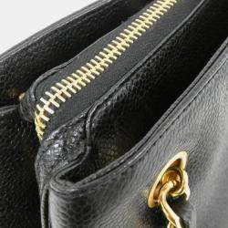 Pre Owned Chanel Black Caviar Leather Timeless Shoulder Bag