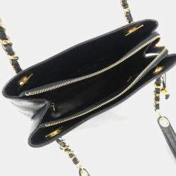 Pre Owned Chanel Black Caviar Leather Timeless Shoulder Bag