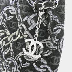 Chanel Black Canvas Shoulder Bag