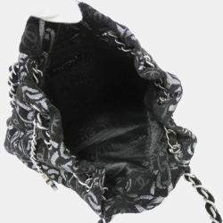 Chanel Black Canvas Shoulder Bag