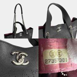 Chanel Navy Leather Shoulder Bag 