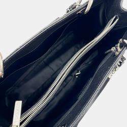 Pre Owned Chanel Black Caviar Leather Grand Shopping Chain Tote Bag