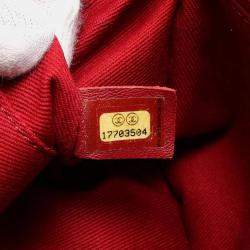 Pre Owned Chanel Red Caviar Chic Quilt Flap Shoulder Bag