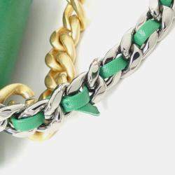 Chanel Green Leather Timeless 19 Phone Case Shoulder Bag