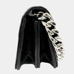 Pre Owned Chanel Black Caviar Chain Shoulder Bag