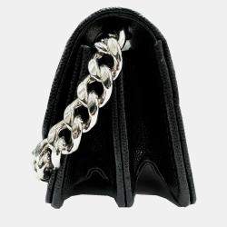 Pre Owned Chanel Black Caviar Chain Shoulder Bag