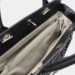 Pre Owned Chanel Black Leather Portobello Tote Bag