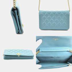 Chanel Caviar Leather Boy Wallet On Chain