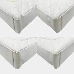 Chanel White Caviar Skin Petite GST Chain Tote Bag