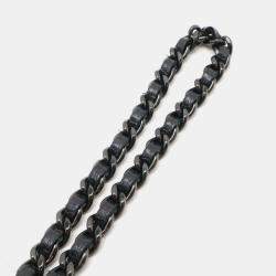 Chanel Black Leather Boy Wallet On Chain 