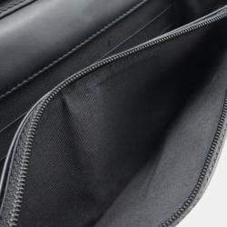 Chanel Black Leather Boy Wallet On Chain 