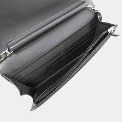 Chanel Black Leather Timeless CC Wallet On Chain 