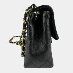 Pre Owned Chanel Black Leather Shoulder Bag