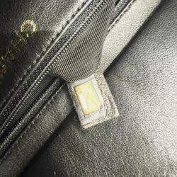 Chanel Black Caviar Leather Chain Tote Bag