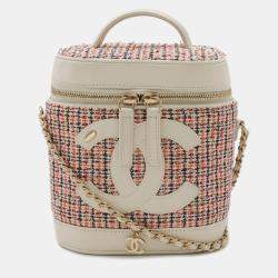 Chanel Multicolor Tweed Cruise Line Vanity Case Shoulder Bag