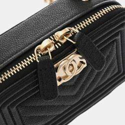 Chanel Black Caviar Leather Boy Mini Shoulder Bag