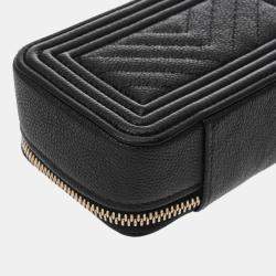 Chanel Black Caviar Leather Boy Mini Shoulder Bag