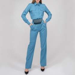 مملوكة مسبقًا Chanel Blue Quilted Leather CC Waist Bag