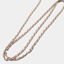 Chanel Pink CC Quilted Caviar Flap Card Holder on Chain Bag