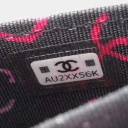 Chanel Pink CC Quilted Caviar Flap Card Holder on Chain Bag