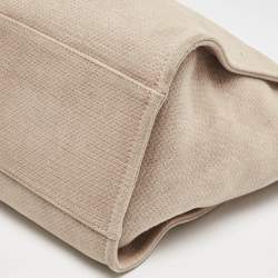 Chanel Beige Canvas Large Deauville Shopper Tote