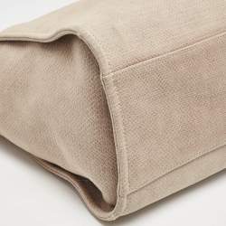 Chanel Beige Canvas Large Deauville Shopper Tote