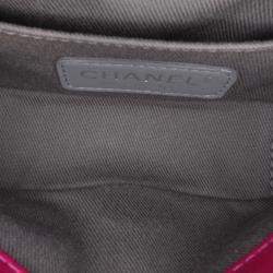 Chanel Purple Mini Velvet Boy Flap Bag