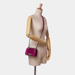 Chanel Purple Mini Velvet Boy Flap Bag
